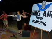 Scene from the Florida Capitol Press Corps Skits at the Tallahassee night spot called The Moon.