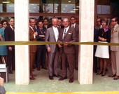 Florida State Senator Mallory E. Horne, center left, with George Jenkins at opening ceremony of Publix at the Northwood Mall - Tallahassee, Florida.