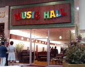 Storefront of Music Hall at the Northwood Mall on opening day - Tallahassee, Florida.