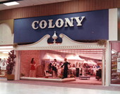 Storefront of Colony clothing store in the Northwood Mall on opening day - Tallahassee, Florida.