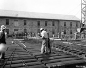 View showing construction in progress at the Florida State Hospital - Chattahoochee, Florida