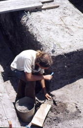 Excavation at Warm Mineral Springs.