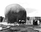 Balloon being prepared for ascent - Pensacola, Florida.