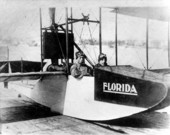 Tony Jannus in a flying boat - Saint Petersburg, Florida