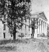 East portico of the Old Capitol looking from the southeast - Tallahassee, Florida.