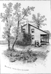Etching of Bellevue, home of Princess Murat - Tallahassee, Florida