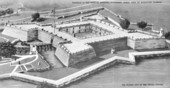 Aerial view of Fort San Marcos - Saint Augustine, Florida