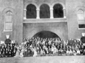 Group portrait of the student body at West Florida Seminary - Tallahassee, Florida.