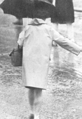 An FSU student walking in the rain - Tallahassee, Florida.