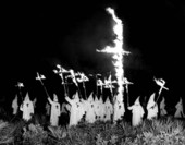 Florida Klan rally and cross burning