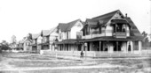Residential homes at the corner of Park Avenue and 5th Street - Sanford, Florida.