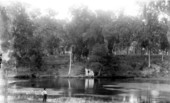Man fishing at Blue Springs - Marion County, Florida