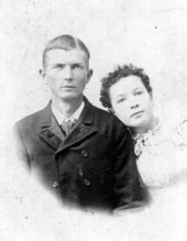 Portrait of Charles Van Buren Page and his bride Eloise A. Kinsey - Tallahassee, Florida.