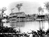 Silver Spring Hotel from across the spring.