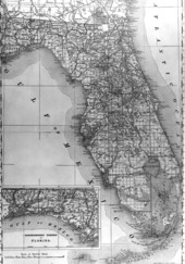 Rand McNally and Company map of Florida