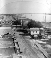 Looking down Bay Street - Jacksonville, Florida.