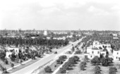View of the city from a church tower - Coral Gables, Florida