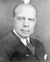 Portrait of James Weldon Johnson.