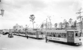 First day of street cars - Coral Gables, Florida
