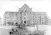 Front view of Gilchrist Hall at Florida State College for Women - Tallahassee, Florida.
