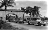 Buses at the Granada entrance - Coral Gables, Florida