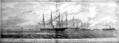 United States fleet off the harbor of Pensacola..