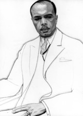 Drawing of James Weldon Johnson.