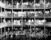Interior of Bath House, White Springs, Florida. The Spring Flows 32,400 Gallons a Minute.