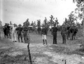 Soldiers at the Signal Corps camp during the Spanish-American war - Jacksonville, Florida