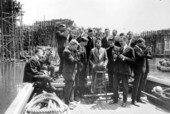 Students of the U.S. Shipping Board navigation school using sextants - Tampa, Florida