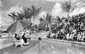 William Jennings Bryan addressing an audience at the Venetian Pool - Coral Gables, Florida
