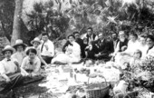 People enjoying a picnic - Tavares, Florida.