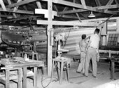 Vocational school boatbuilding class - Ocala, Florida.