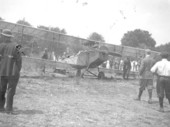 Biplane on the College Arms Hotel golf course - De Land, Florida