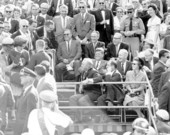 President John F. Kennedy at the Orange Bowl - Miami, Florida.