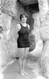 Miss R. Thomas at the Venetian Pool - Coral Gables, Florida