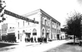 Men standing in front of the Citizens Bank of Lake Wales - Lake Wales, Florida