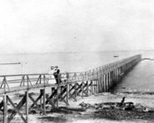 View of the pier at Apalachicola, Florida.