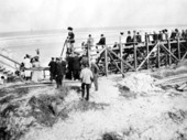 Bleachers for race spectators