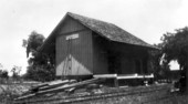 Railroad depot, undergoing repairs - Ferndale, Florida