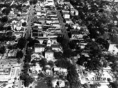 Aerial view looking north from just south of the Capitol - Tallahassee, Florida.
