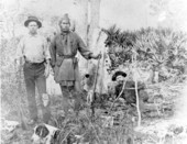 Deer hunting with Seminole Indian at Big Cypress Seminole Indian Reservation