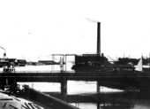 Looking down the Hillsborough River from the Lafayette Street Bridge - Tampa, Florida.