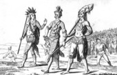 Timucan Indians going to war