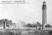 Saint Johns River lighthouse - Mayport, Florida.