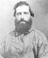 Portrait of Confederate soldier John Thomas Lowe.