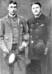 Frederick Delius and traveling companion Charles Douglas