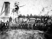Survivors of the Battle of Olustee at the dedication of the battlefield monument - Olustee, Florida