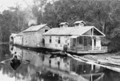 Wilson Cypress Company houseboats for logging crews