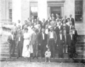 Group portrait of Florida legislative members with family and friends - Tallahassee, Florida.